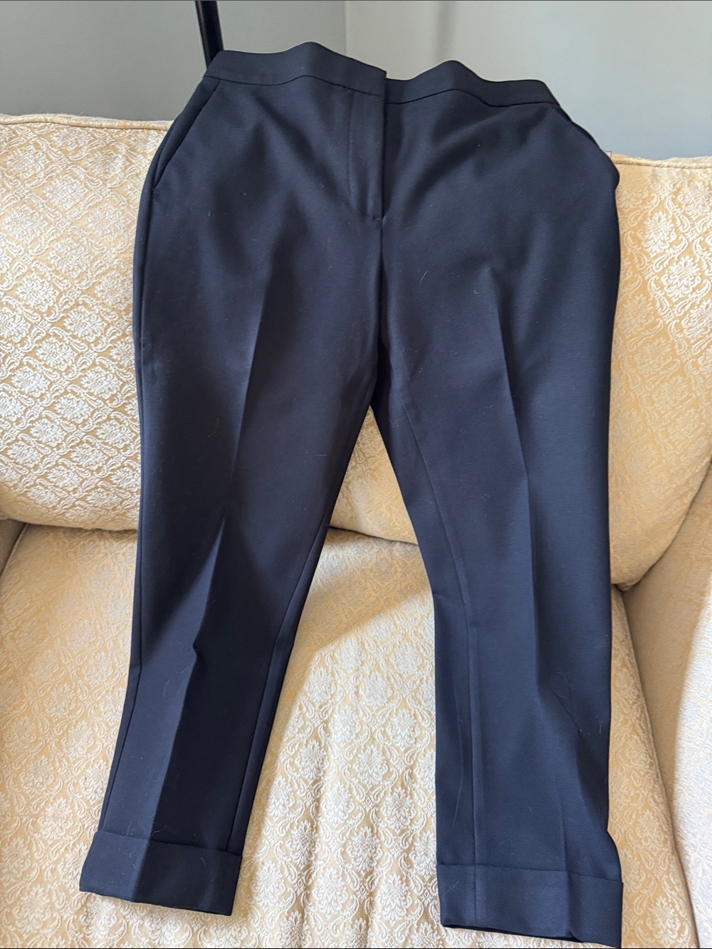 Ann Taylor Black Cropped Dress Pants